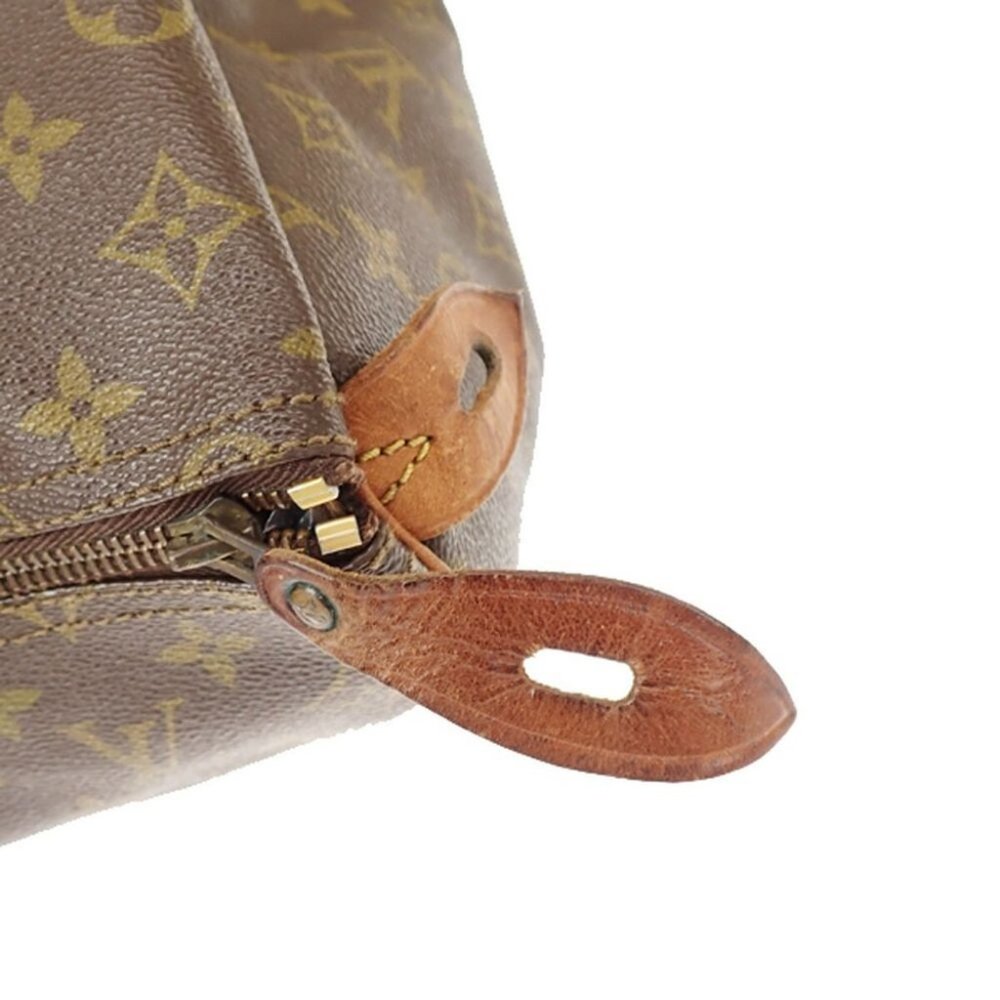 AUTHENTIC LOUIS VUITTON Speedy 35 Travel Hand Bag Monogram Leather Brown - Picture 6 of 8